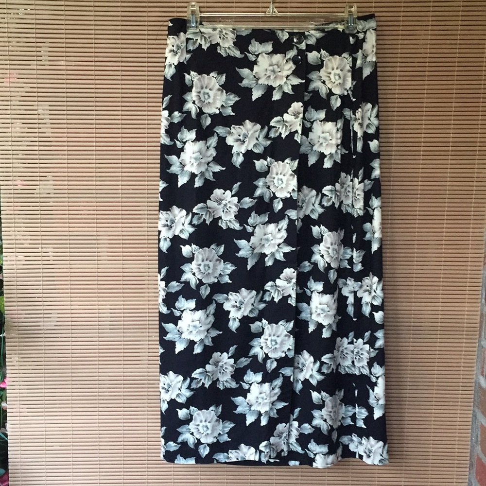 Floral Wrap Skirt